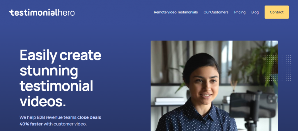 Testimonial Hero | video testimonial platform