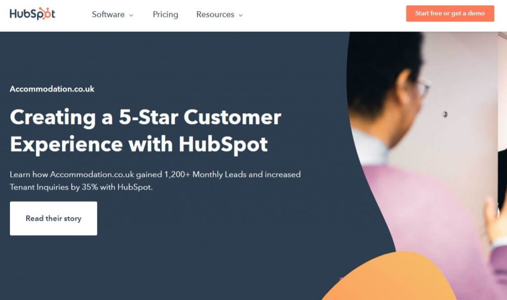 Hubspot testimonial page