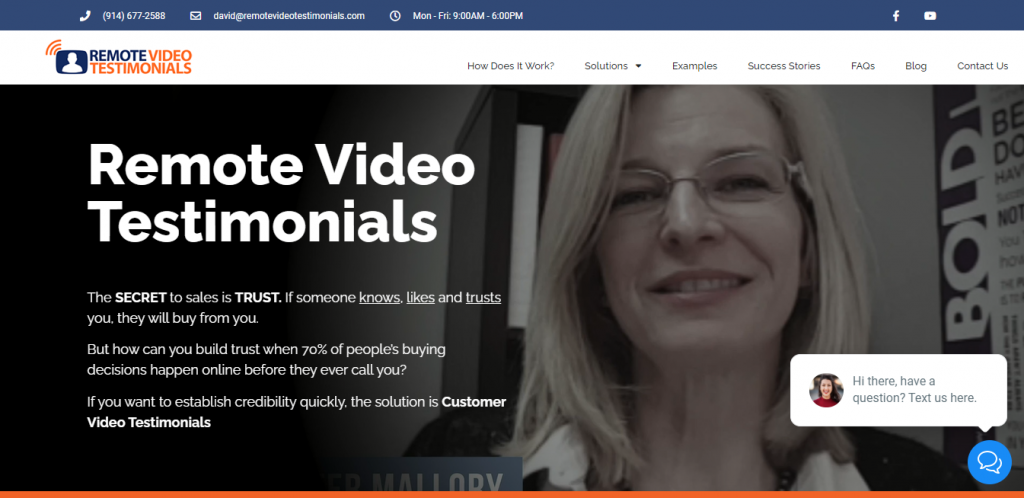 remote video testimonials